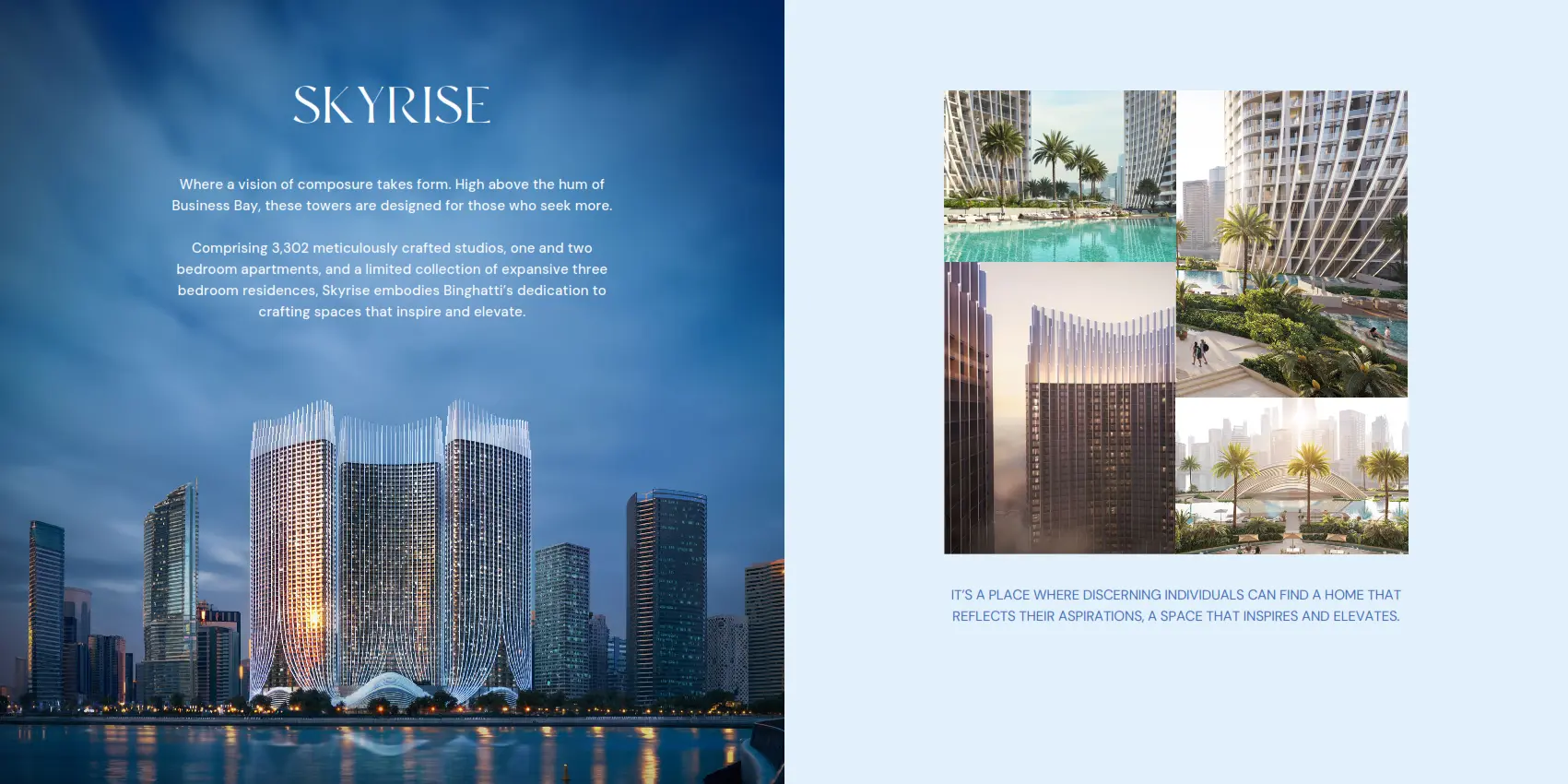 Binghatti - Skyrise Project - 1 BR 